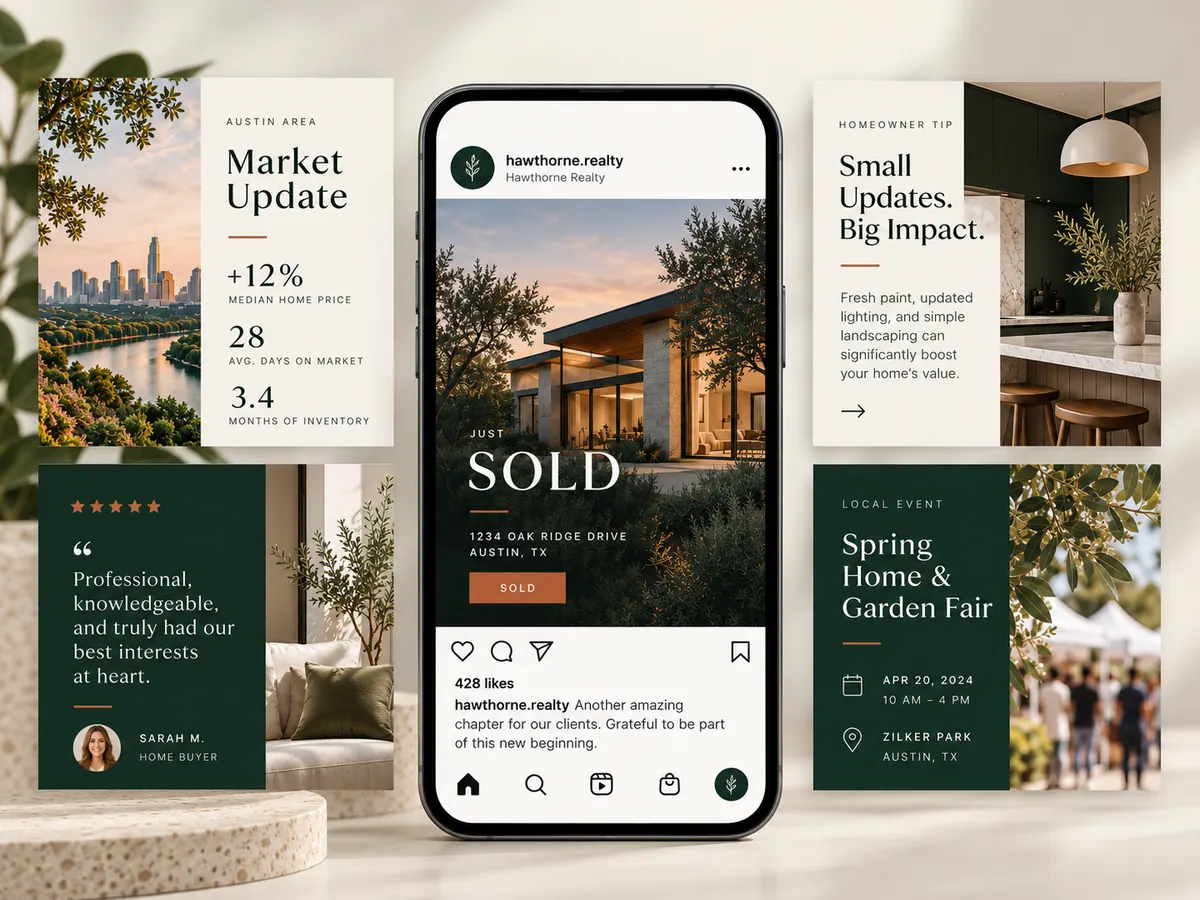 Hawthorne Realty social media content examples